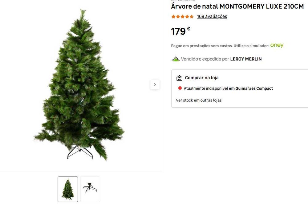 Árvore de Natal 210 cm