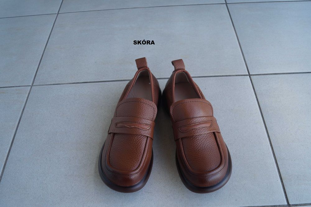 śliczne mokasyny slip-on, barefoot