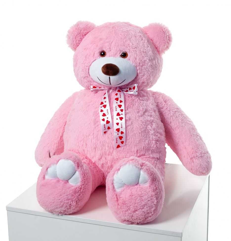 Плюшевий ведмедик Рожевий 110 см / плюшевый мишка