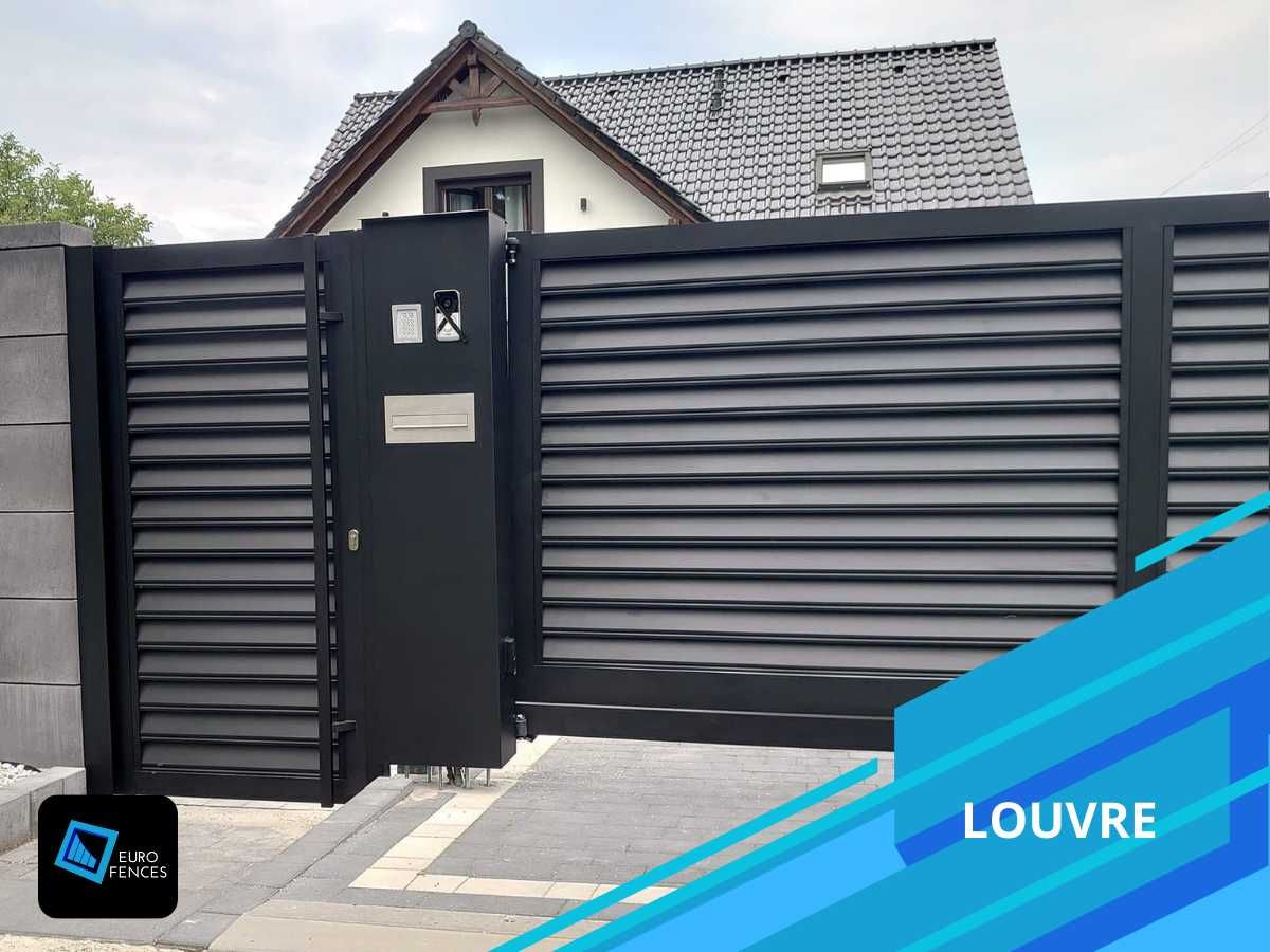 Aluminiowa brama Louvre  - polski producent ogrodzeń Euro Fences