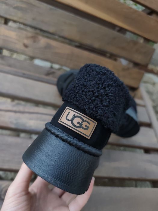 36-41 р чорні черевики чоботи угги жіночі теплі на товсті підошви ugg