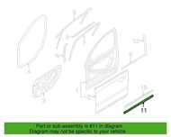 Listwa drzwi lewy przód lewa przednia Volvo V50 S40 OE 04-11 NOWA