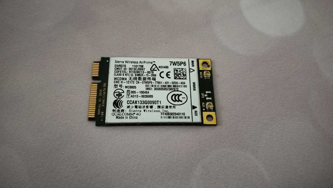 Мережевий модуль 4G Модем dw5570 7W5P6 Dell Latitude E6540