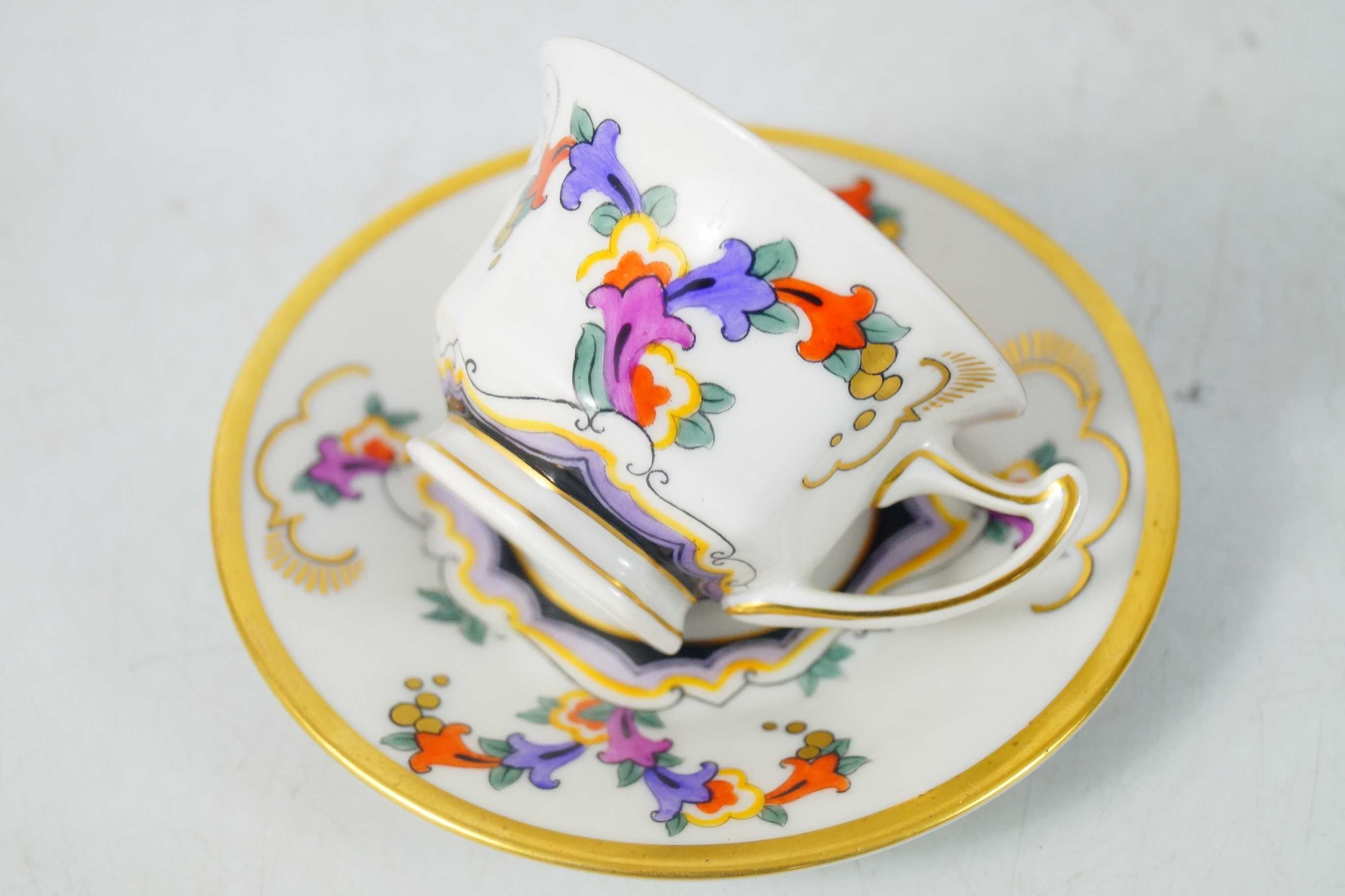 Rosenthal Butterfly piękna ręcznie malowana filiżanka espresso