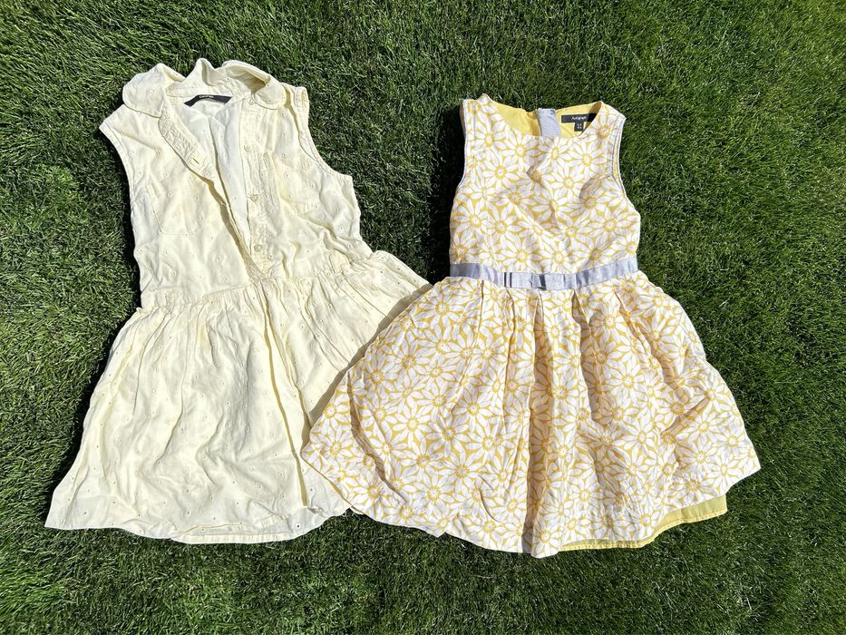 Сукня на дівчинку  жовта літо сукня 4-5 років