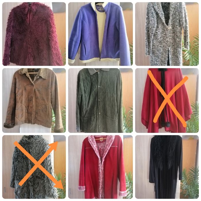 Vários Casacos pelo sintético