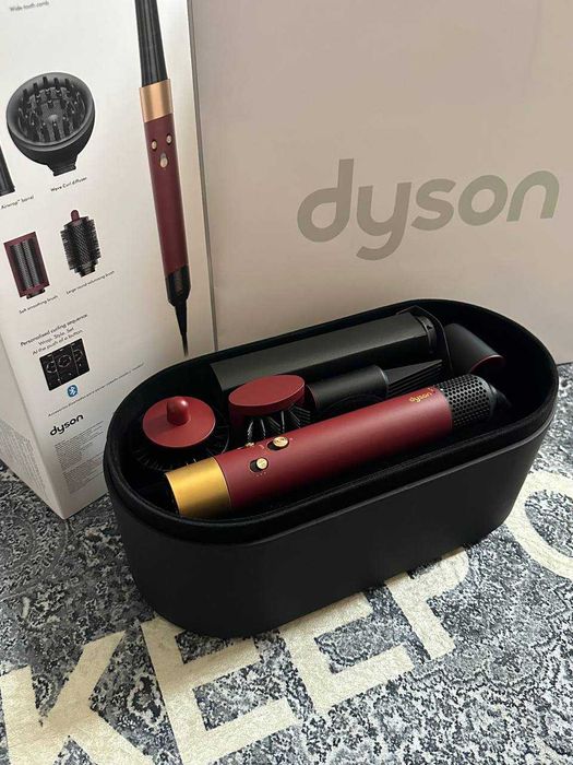 Фірмовий Мультистайлер Dyson HS08 Red Velvet з дифузором