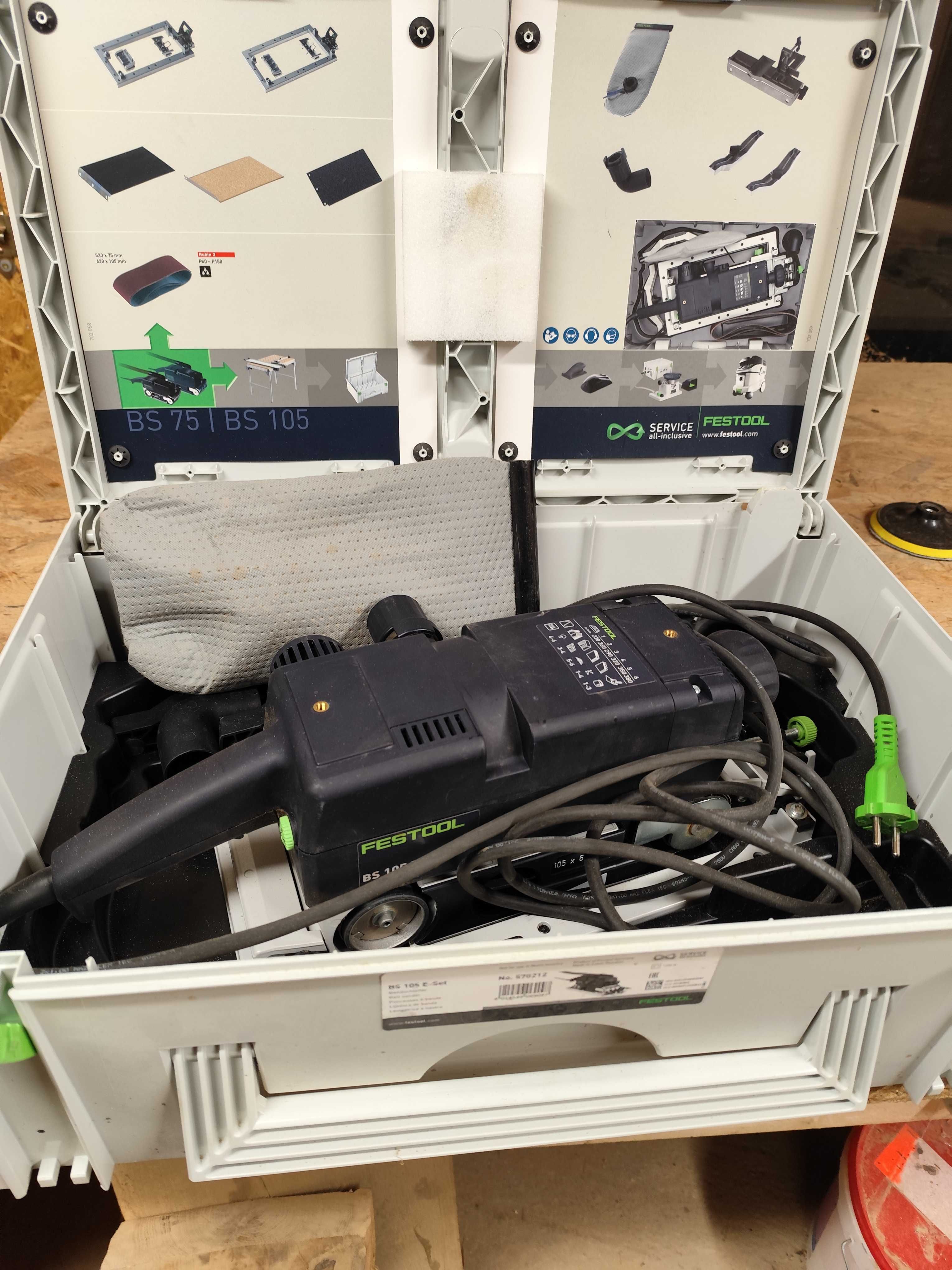 Festool szlifierka tasmowa BS 105 E -SET