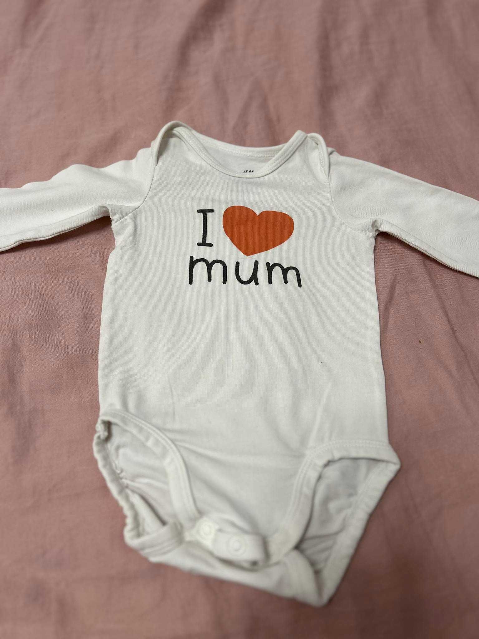 H&M komplet niemowlęcy r. 56 (body i spodenki)