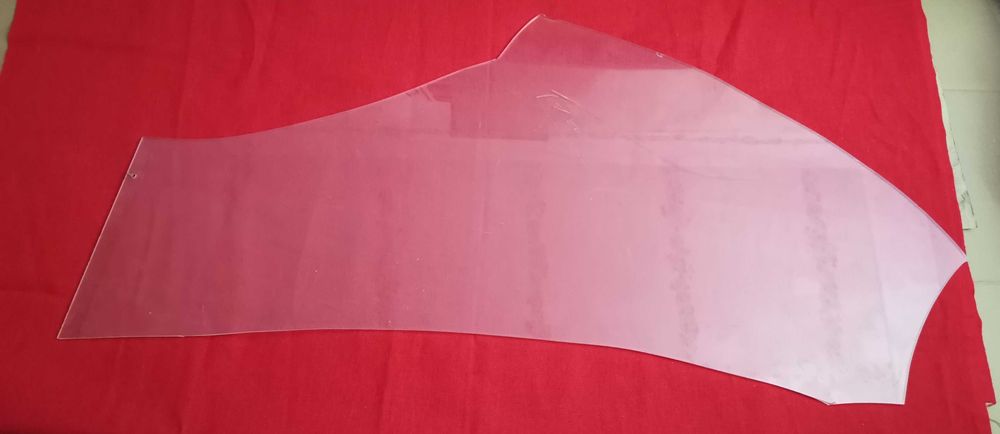 Оргскло, оргстекло, не рівний кусок 106см"43см