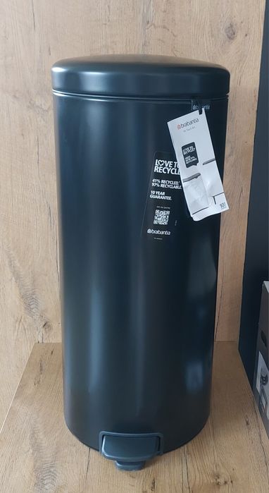 Brabantia NewIcon Śmietnik, Czarny Matowy - 30L