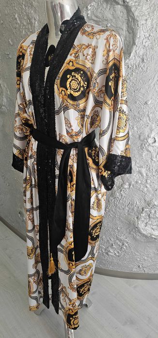 VERSACE luksusowy szlafrok roz uniwersalny