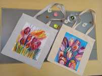 Tote Bag Pintado à mão