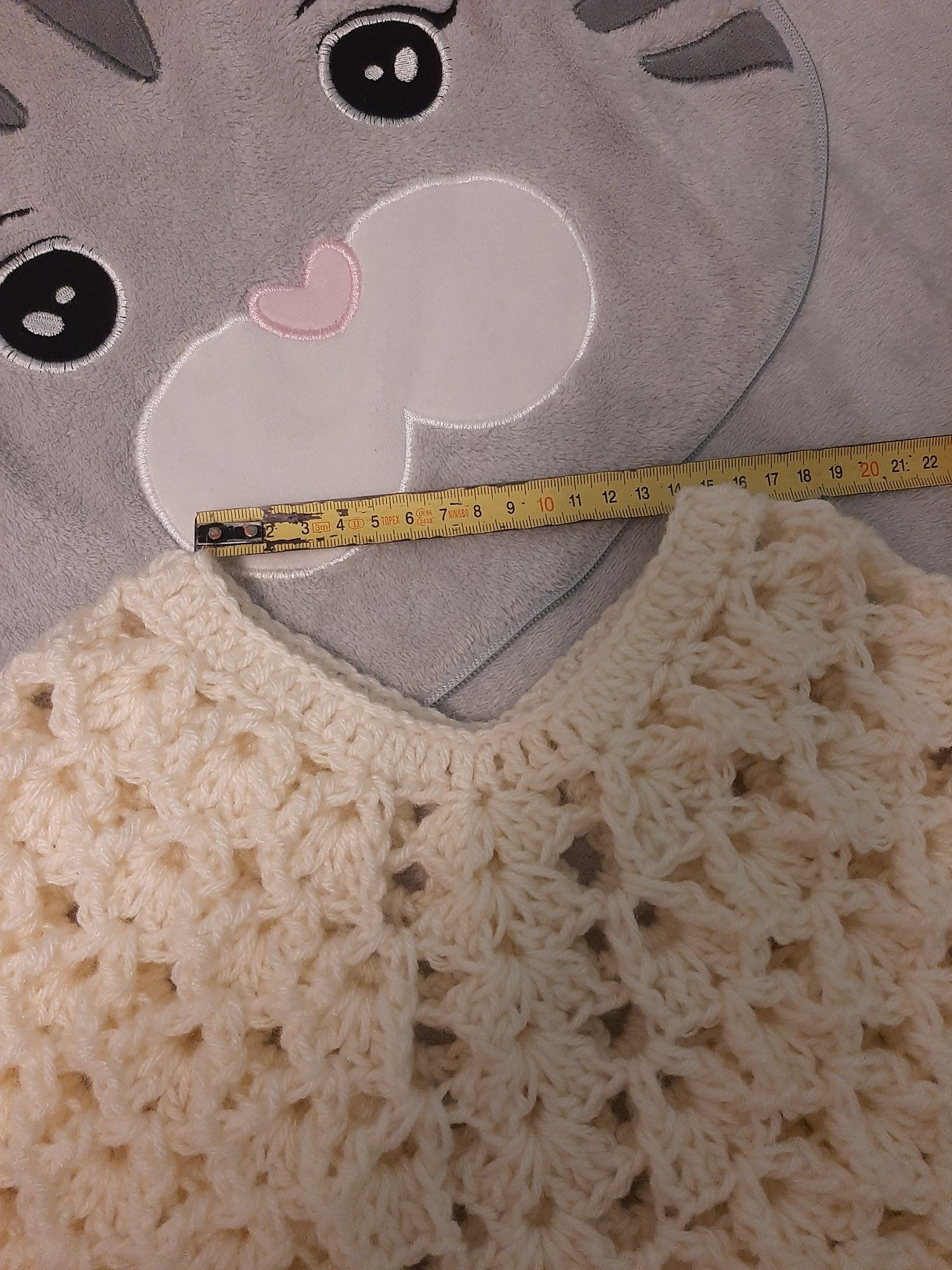 Ponczo bolerko dla dziecka handmade 12 miesięcy