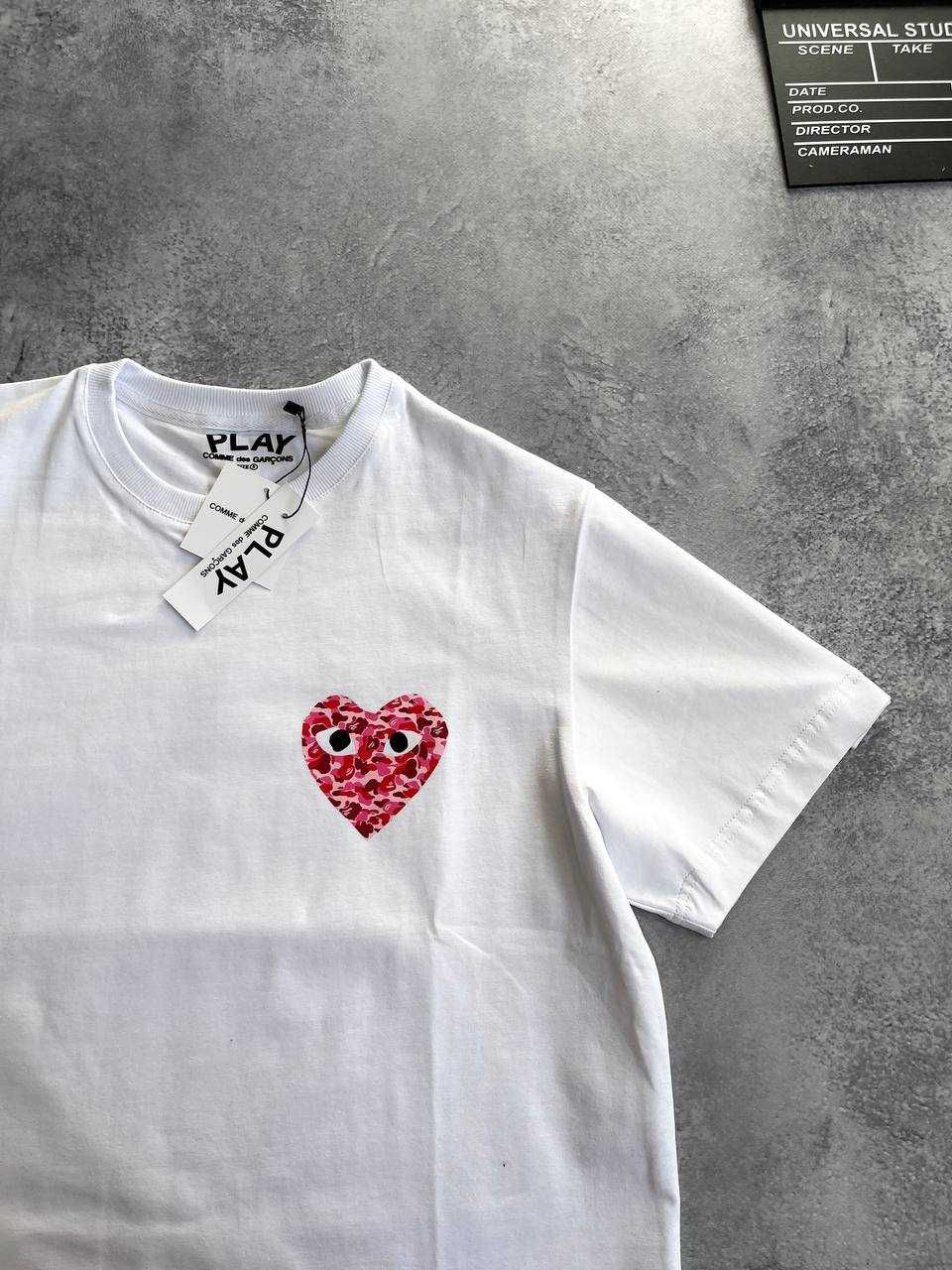 Оверсайз Футболка PLAY Comme des garcons (Heart) з бірками