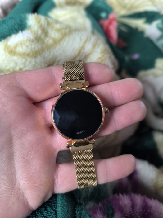 Smartwatch damski GARETT Women Lisa złoty stalowy