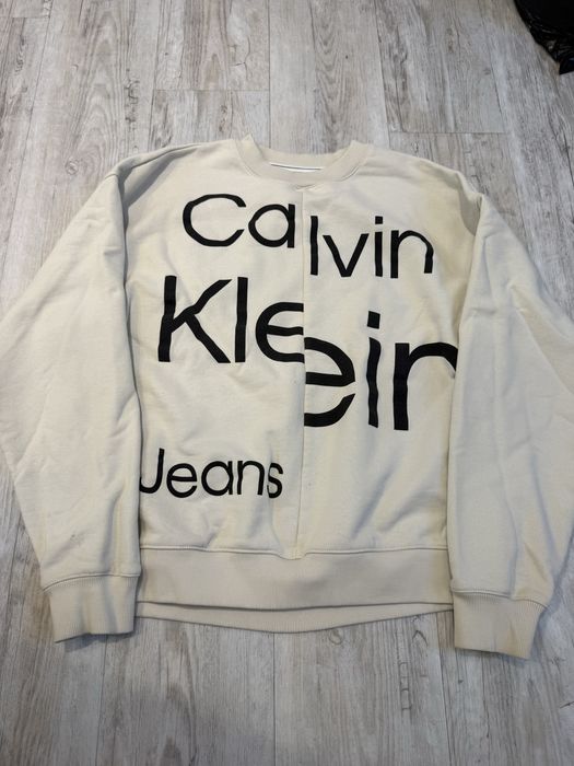 Bluza biala calvin klein