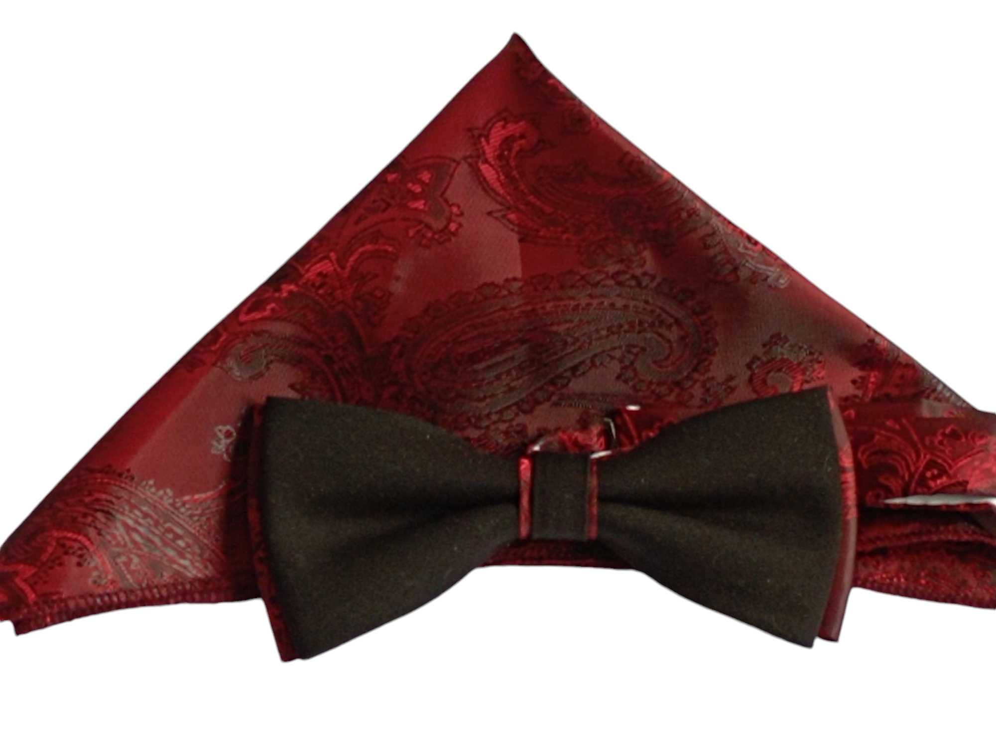 NOWA Elegancka kamizelka CZARNA r.50 + mucha + poszetka