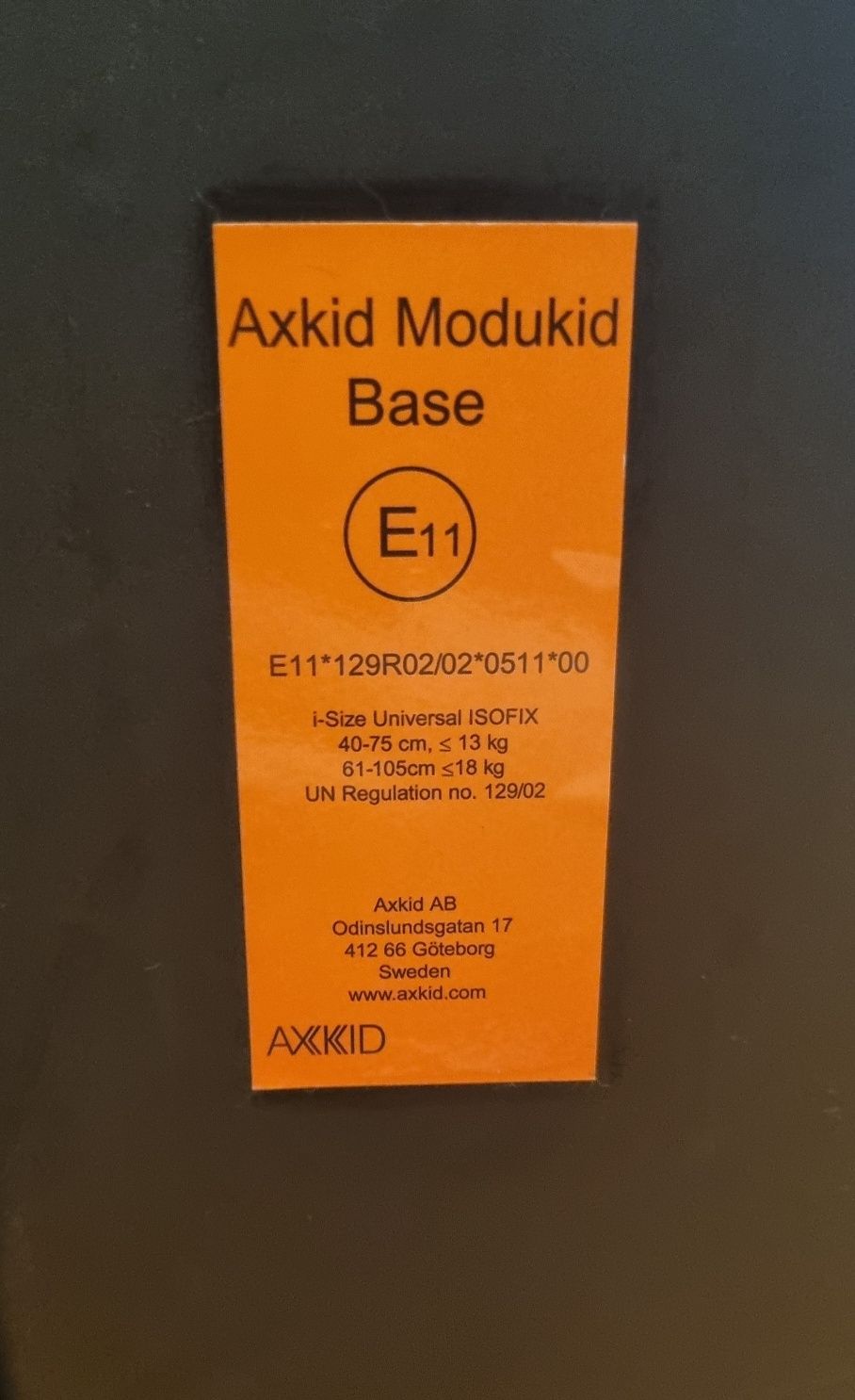 Axkid Modukid baza izofix + Fotelik gratis, używane