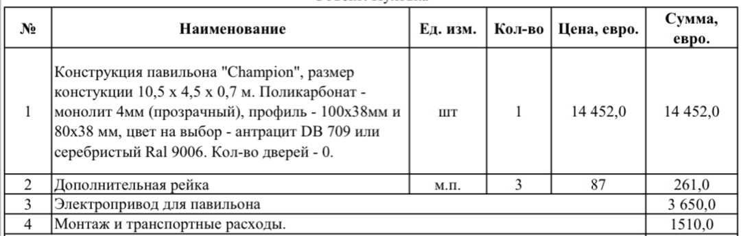 Павильон для басейна CHAMPION в наличии