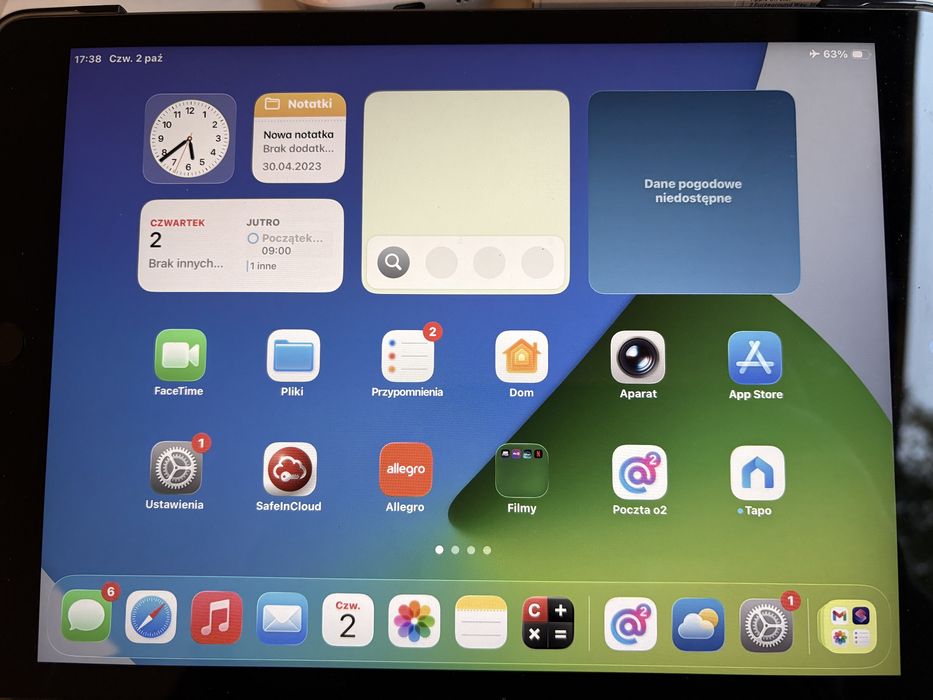 iPad 9 gen. wifi+cellurar + AirPods Pro IGŁA