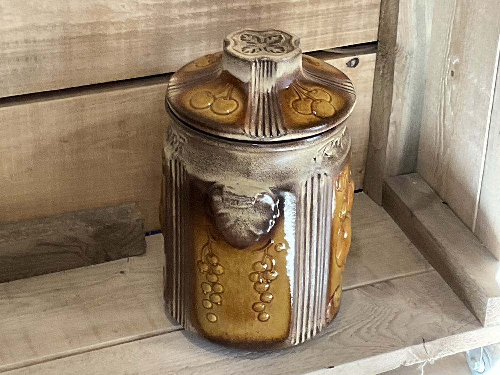 Pojemnik-Garnek Ceramiczny-Rumtopf z pokrywą