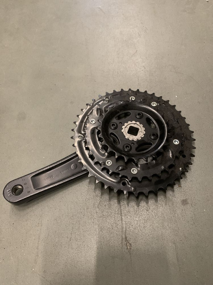 Mechanizm korbowy suntour 3-rz 42-32-22 korba aluminiowa 170mm kwadrat