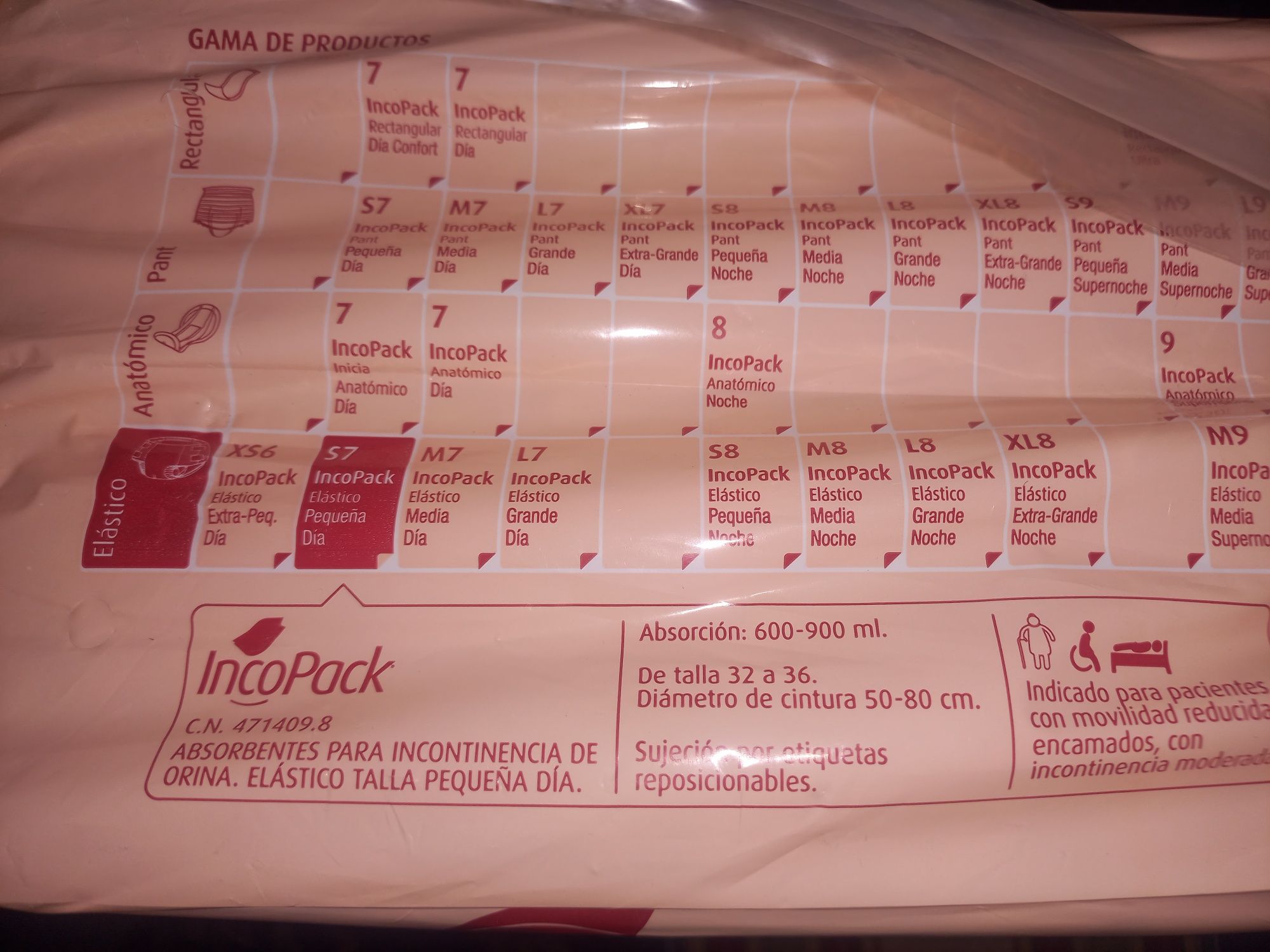 Fraldas adulto descartaveis Tamanho S
