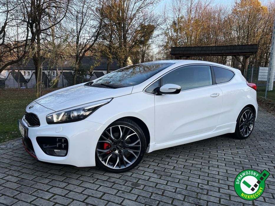 Kia Ceed GT 1.6 TURBO 204KM BI XENON/RECARO/kamera/alcantara/serwis/bezwypadek/
