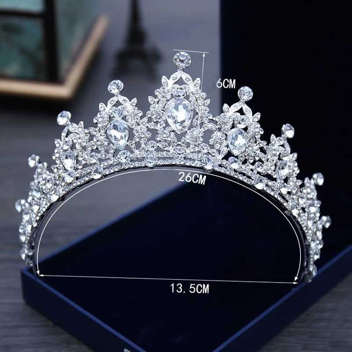 Entrega Imediata Para Noiva Tiara Cristal Acessório Para o Cabelo