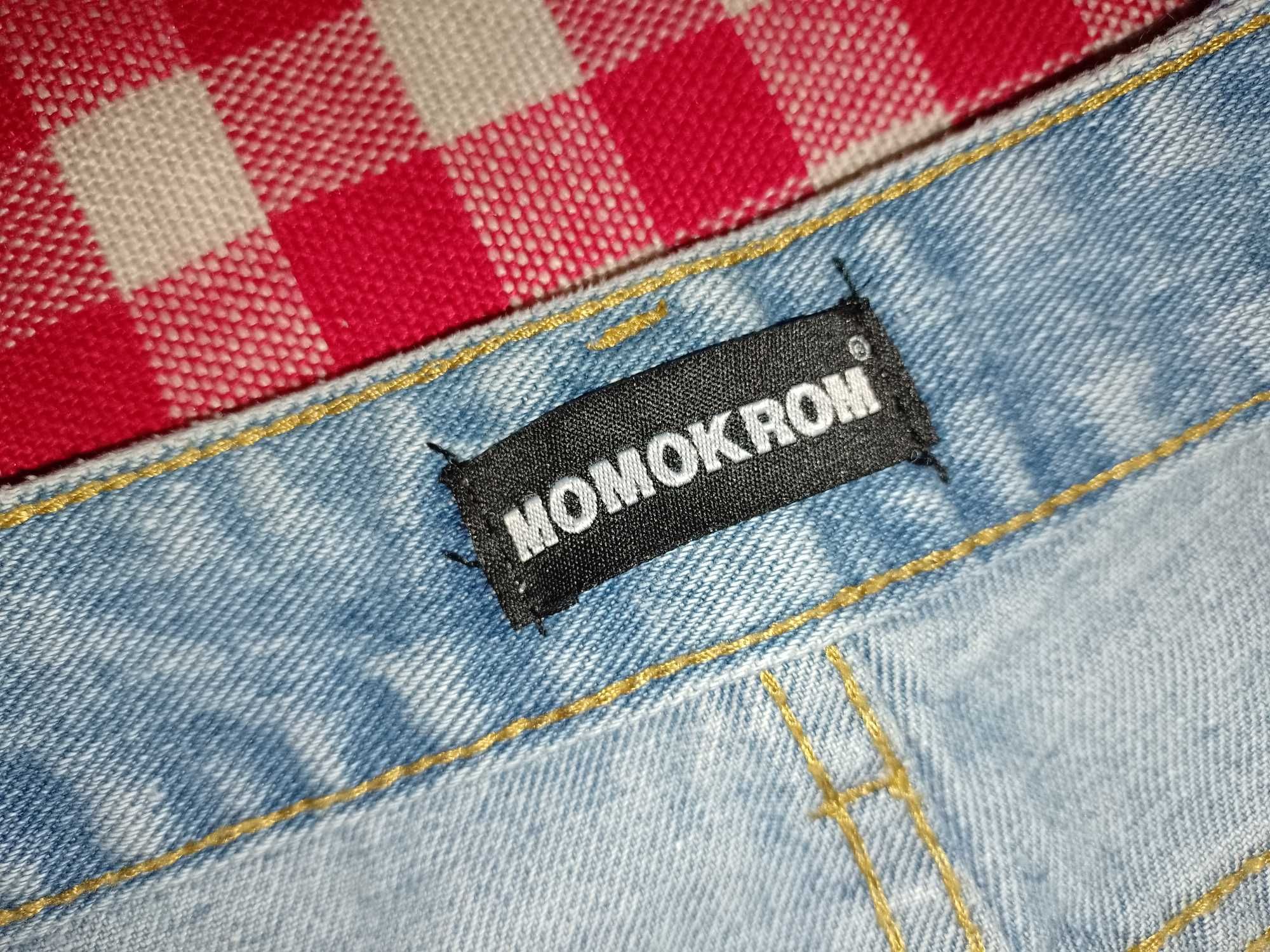 Spodnie jeans z dziurami damskie rozmiar S Momokrom