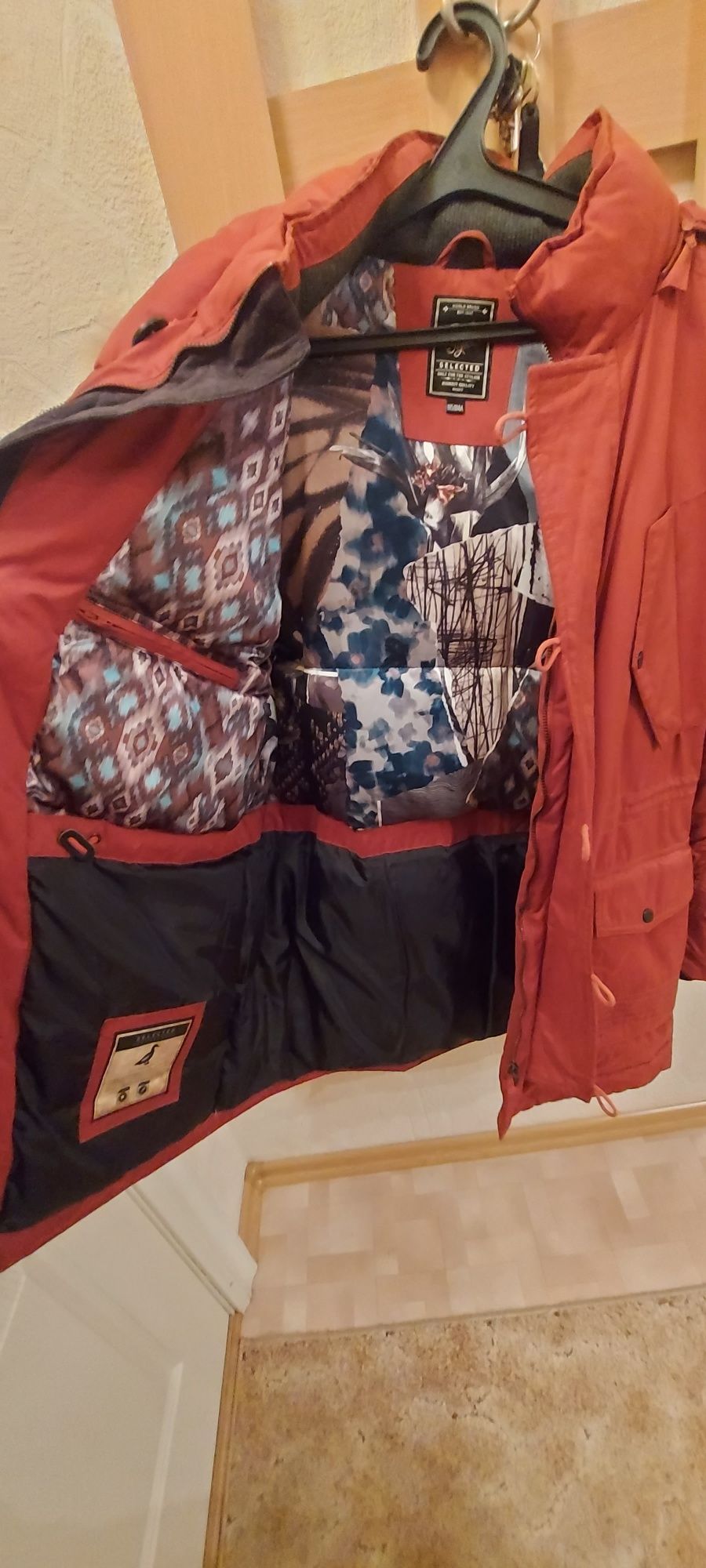 мужская горнолыжная зимняя куртка парка размер 52/185