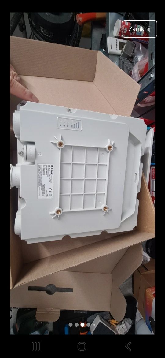 Modem LTE + ruter+wzmacniacz PoE+adaptery montażowe do elewacji