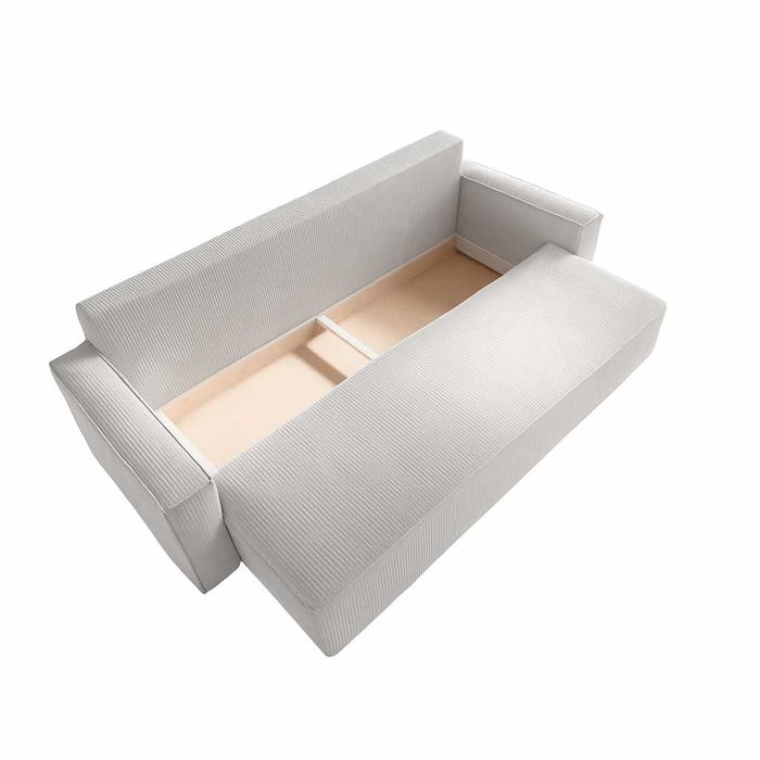 SOFA NOYO wygodna KANAPA 230 cm Z FUNKCJĄ SPANIA pojemnik na pościel