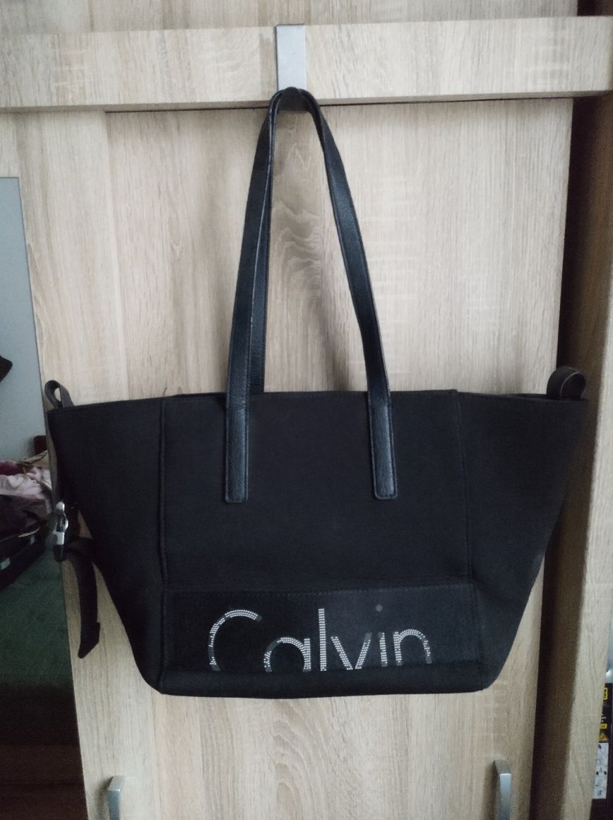Calvin Klein Jeans torebka czarna duża