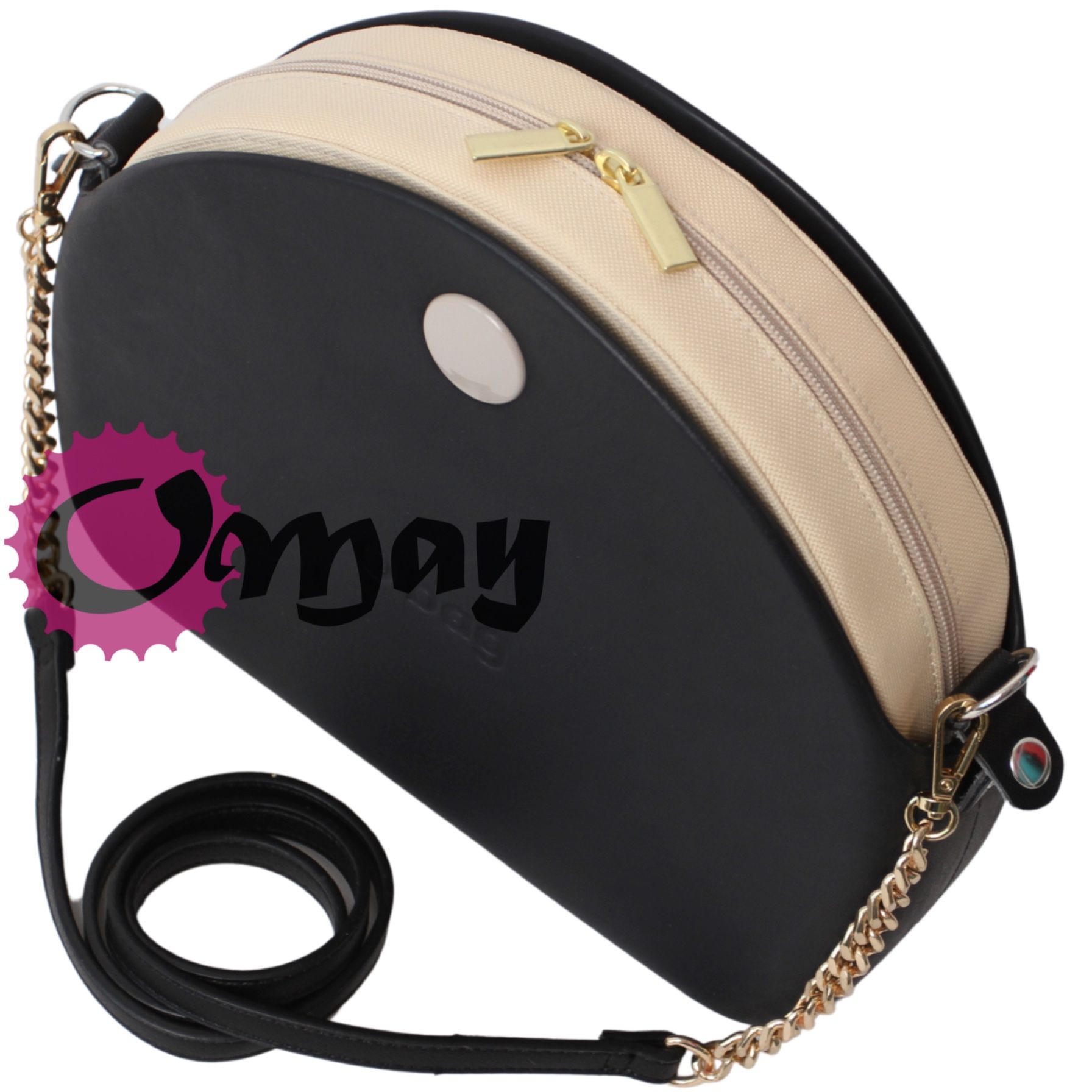 Naturalny Organizer do OBAG MOON LIGHT Beż ZŁOTO wkład wnętrze OMAY