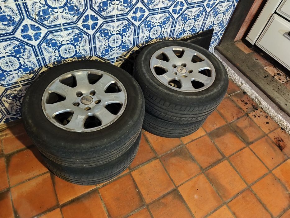 Jantes 15  5x112 /pneus 205/60/15 aceito retomas