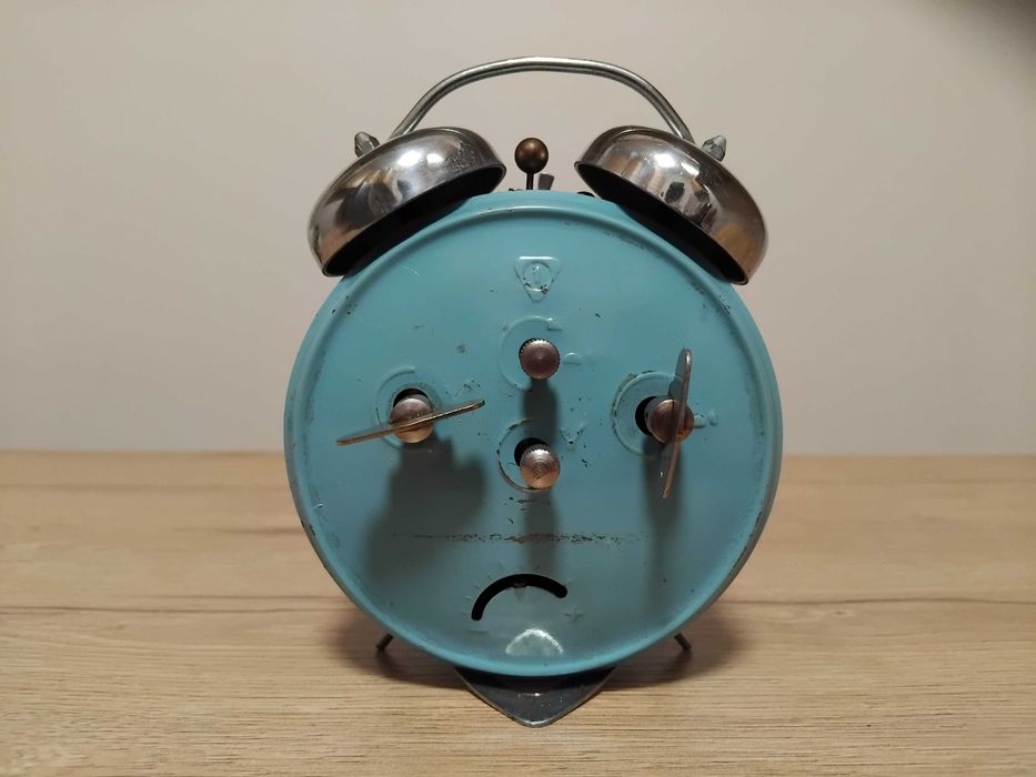 Poltik budzik polski zegar ponad 50 letni sprawny