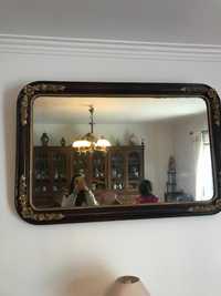 Espelho vintage em moldura de mogno trabalhada - 83 x 130 cm - 149€