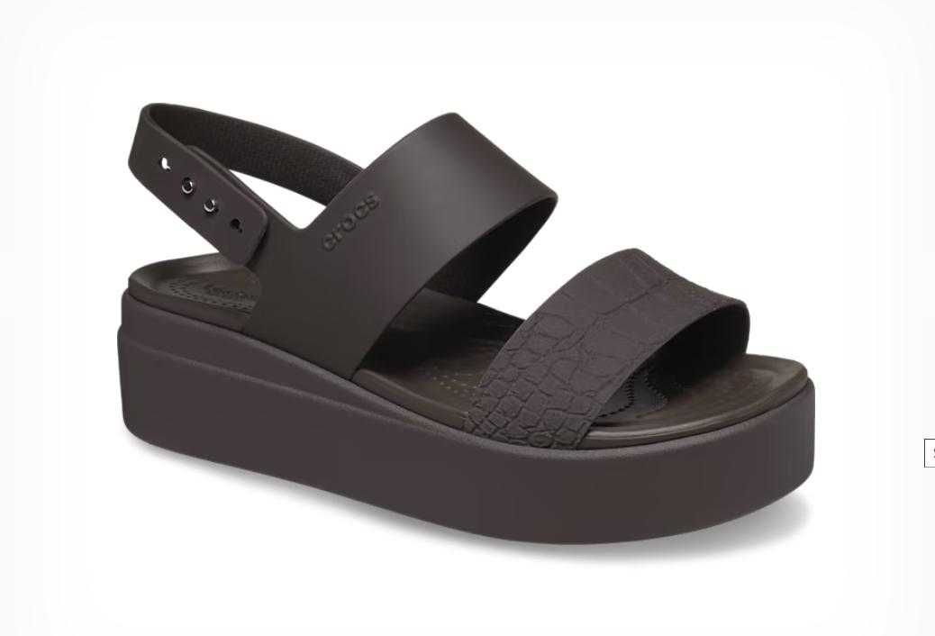 Женские босоножки Crocs Brooklyn Croco Low, W6-W10, 100% оригинал