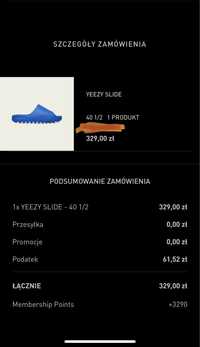 Yeezy side Azure rozmiar 40 1/2