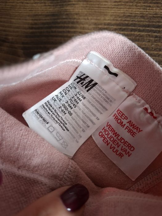 Rajstopy puder róż H&M - 62/68 - Nowe