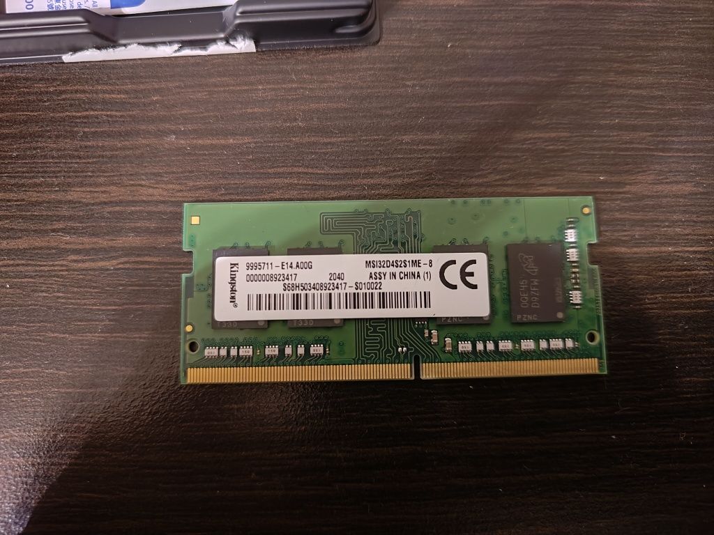 Оперативна пам'ять для ноутбука 8gb Kingston DDR4 3200