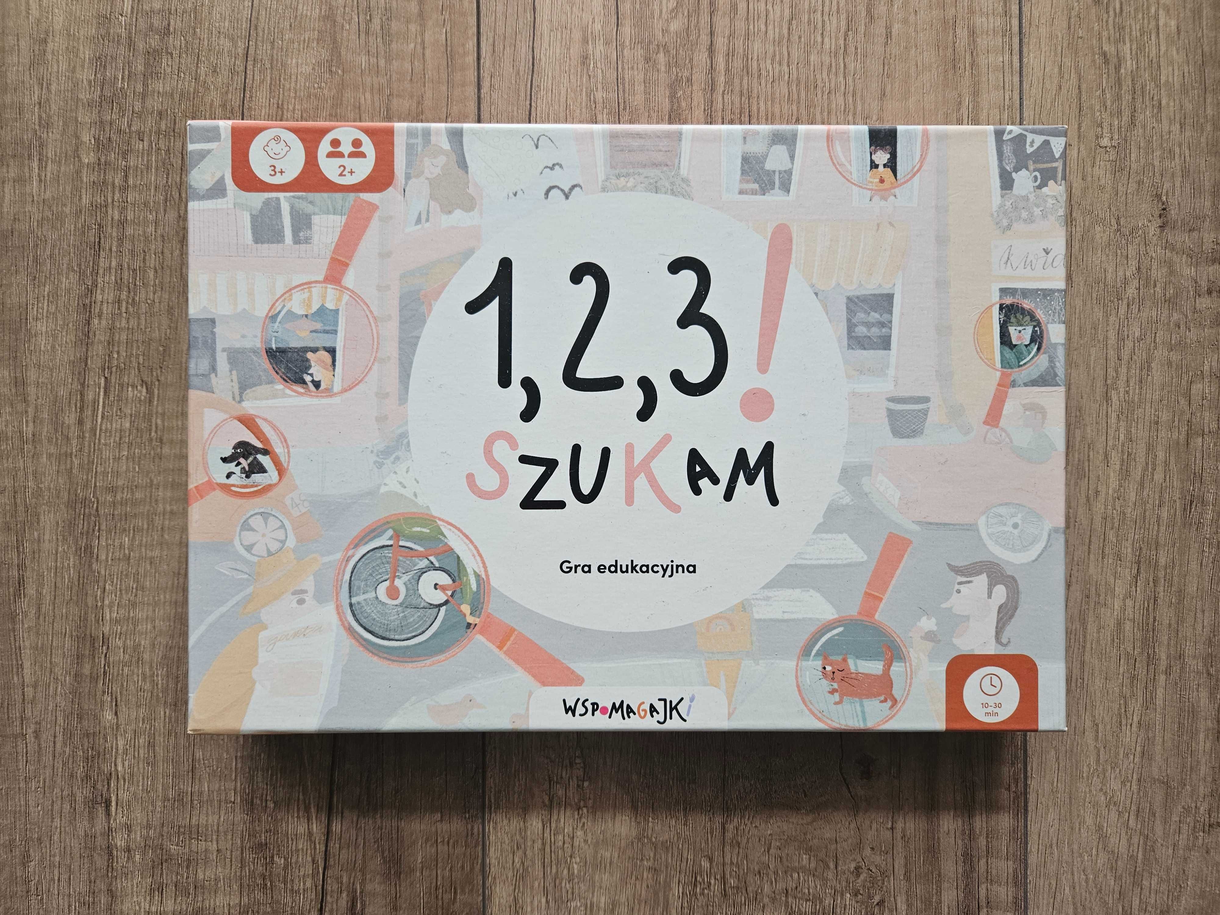 Gry edukacyjne 1,2,3! Pamiętam; 1,2,3! S.zukam Wspomagajki