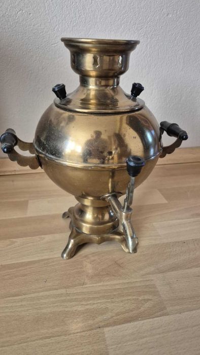 Mosiężny samowar elektryczny z czasów CCCP stan bardzo dobry!