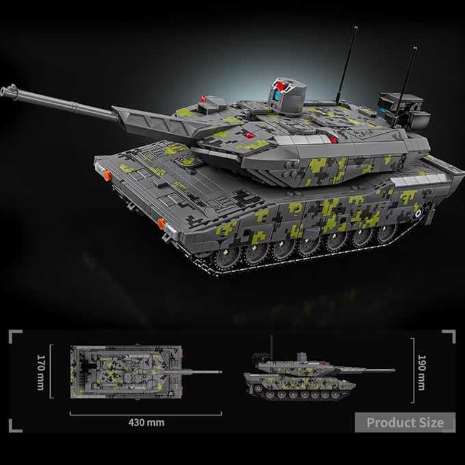 ‼️На радіокеруванні ‼️2235 деталей‼️Танк KF51 PATNTHER ‼️У коробці