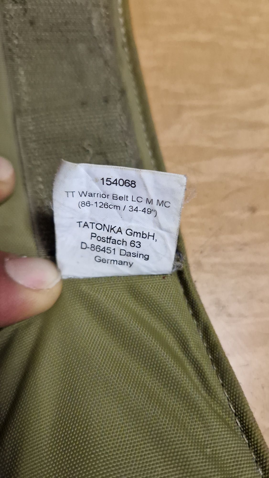 Pas Tasmanian Tiger Warrior Belt LC Multicam
