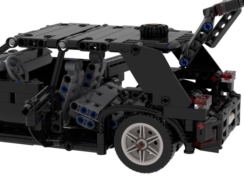 Volkswagen golf mk 6 z klocków Lego Technic własnej roboty