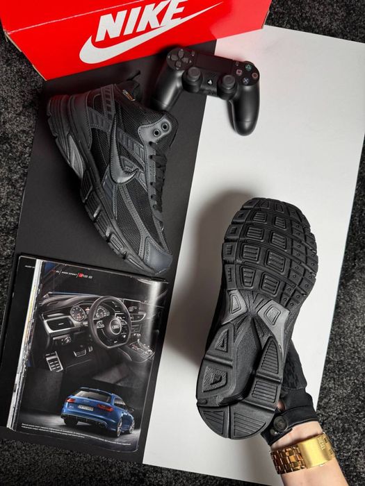 Чоловічі кросівки найк Nike Initiator High Fur Black Grey [41-46]