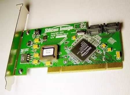 Контроллер m-pci-ides13112  Silicon Image из PCI - 2 порта SATA